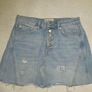 We the Free Distressed Mini Skirt